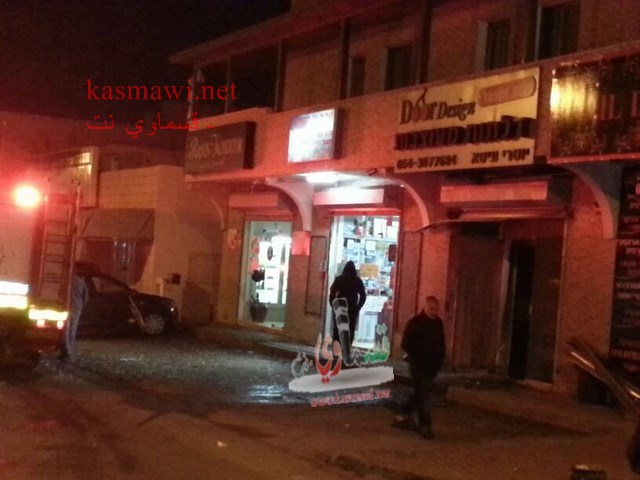 عاجل .. كفرقاسم : حريق في احدى المحلات التجارية في شارع السلطاني